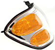 Front, Driver and Passenger Side Turn Signal Lights, With bulb(s), Halogen, Double Cab, with Production Date Up to August 2004