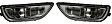 Front, Driver and Passenger Side Fog Lights, With Bulb(s), Halogen