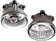 Front, Driver and Passenger Side Fog Lights, With Bulb(s), Halogen