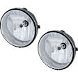 Front, Driver and Passenger Side Fog Lights, With bulb(s), Halogen, With Breather Valve