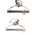2004 Hyundai Accent - Rear, Driver and Passenger Side Power Window Regulator, With Motor, With electric motor