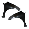 Front, Driver and Passenger Side Fenders, Without turn signal light hole