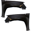 Front, Driver and Passenger Side Fenders, with Antenna Hole On Passenger Side, RWD, For Models without Wheel Opening Flares