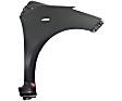 Front, Driver and Passenger Side Fenders, With turn signal light hole, CAPA CERTIFIED