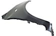 Front, Driver and Passenger Side Fenders, With turn signal light hole, CAPA CERTIFIED