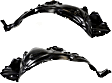 Front, Driver and Passenger Side, Fender Liner