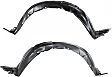 Front, Driver and Passenger Side, Fender Liner