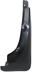 Front, Driver and Passenger Side Mud Flaps, Black, Plastic