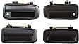 1990 Toyota Corolla - Front and Rear, Driver and Passenger Side Textured Black Exterior Door Handle, Front Driver and Passenger Side - With Key Hole; Rear Driver and Passenger Side - Without Key Hole