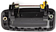 1990 Toyota Corolla - Front and Rear, Driver and Passenger Side Textured Black Exterior Door Handle, Front Driver and Passenger Side - With Key Hole; Rear Driver and Passenger Side - Without Key Hole