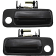 1997 Toyota Camry - Front, Driver and Passenger Side Smooth Black Exterior Door Handle, With Key Hole, USA Built Vehicle