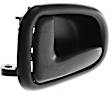 Front and Rear, Driver Side Interior Door Handles, Black, Without Door Lock Hole