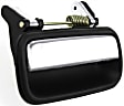 2001-2004 Toyota Tacoma - Front and Rear, Driver and Passenger Side Exterior Door Handles, Chrome Lever with Black Bezel, Front Driver and Passenger Side - With Key Hole; Rear Driver and Passenger Side - Without Key Hole