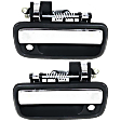 2002 Toyota Tacoma - Front, Driver and Passenger Side Chrome Lever with Black Bezel Exterior Door Handle, With Key Hole