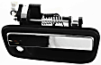 2002 Toyota Tacoma - Front, Driver and Passenger Side Chrome Lever with Black Bezel Exterior Door Handle, With Key Hole