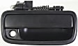 Front, Driver and Passenger Side Smooth Black Exterior Door Handle, With Key Hole