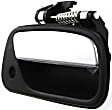 Front, Driver and Passenger Side Chrome Lever with Black Bezel Exterior Door Handle, With Key Hole
