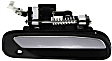 Front, Driver and Passenger Side Chrome Lever with Black Bezel Exterior Door Handle, With Key Hole