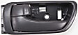 Front and Rear, Driver and Passenger Side Interior Door Handles, Textured Black, With door lock button, Japan Or USA Built Vehicle