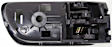 Front and Rear, Driver and Passenger Side Interior Door Handles, Textured Black, With door lock button, Japan Or USA Built Vehicle