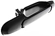 Front and Rear, Driver Side Exterior Door Handles, Smooth Black, Front Driver Side - With Key Hole; Rear Driver Side - Without Key Hole