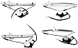Sedan Front and Rear, Driver and Passenger Side Power Window Regulator, With Motor