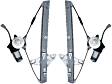 Front, Driver and Passenger Side Power Window Regulator, With Motor