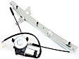 Front, Driver and Passenger Side Power Window Regulator, With Motor