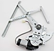 Front, Driver and Passenger Side Power Window Regulator, With Motor