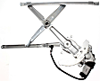 Front, Driver and Passenger Side Power Window Regulator, With Motor