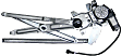 Front, Driver and Passenger Side Power Window Regulator, With Motor