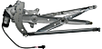 Front, Driver and Passenger Side Power Window Regulator, With Motor