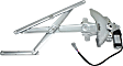 Front, Driver and Passenger Side Power Window Regulator, With Motor