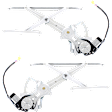 Front or Rear, Driver and Passenger Side Window Regulators, Power