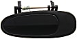 Rear, Driver and Passenger Side Textured Black Exterior Door Handle, Without Key Hole
