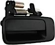 1997-2001 Toyota Camry - Front and Rear, Driver and Passenger Side Exterior Door Handles, Smooth Black, Front Driver and Passenger Side - With Key Hole; Rear Driver and Passenger Side - Without Key Hole