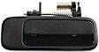 1997-2001 Toyota Camry - Front and Rear, Driver and Passenger Side Exterior Door Handles, Smooth Black, Front Driver and Passenger Side - With Key Hole; Rear Driver and Passenger Side - Without Key Hole
