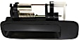 Front and Rear, Driver Side Exterior Door Handles, Smooth Black, Front Driver Side - With Key Hole; Rear Driver Side - Without Key Hole