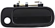 Front and Rear, Driver and Passenger Side Exterior Door Handles, Smooth Black, Front Driver and Passenger Side - With Key Hole; Rear Driver and Passenger Side - Without Key Hole