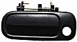 Front and Rear, Driver Side Exterior Door Handles, Smooth Black, Front Driver Side - With Key Hole; Rear Driver Side - Without Key Hole
