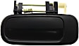 Front and Rear, Driver Side Exterior Door Handles, Smooth Black, Front Driver Side - With Key Hole; Rear Driver Side - Without Key Hole