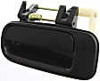 Front and Rear, Driver Side Exterior Door Handles, Smooth Black, Front Driver Side - With Key Hole; Rear Driver Side - Without Key Hole