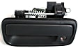 2001-2004 Toyota Tacoma - Front and Rear, Driver and Passenger Side Textured Black Exterior Door Handle, Front Driver and Passenger Side - With Key Hole; Rear Driver and Passenger Side - Without Key Hole, Crew Cab Pickup