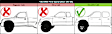 2002 Toyota Tacoma - Rear, Driver and Passenger Side Chrome Lever with Black Bezel Exterior Door Handle, Without Key Hole, 4-Door, Crew Cab Pickup