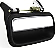 2002 Toyota Tacoma - Rear, Driver and Passenger Side Chrome Lever with Black Bezel Exterior Door Handle, Without Key Hole, 4-Door, Crew Cab Pickup