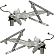 Rear, Driver and Passenger Side Power Window Regulator, With Motor