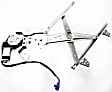 Rear, Driver and Passenger Side Power Window Regulator, With Motor