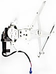 Rear, Driver and Passenger Side Power Window Regulator, With Motor