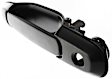 Rear, Driver and Passenger Side Smooth Black Exterior Door Handle, With Key Hole