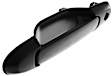 Rear, Driver and Passenger Side Smooth Black Exterior Door Handle, With Key Hole